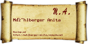 Mühlberger Anita névjegykártya